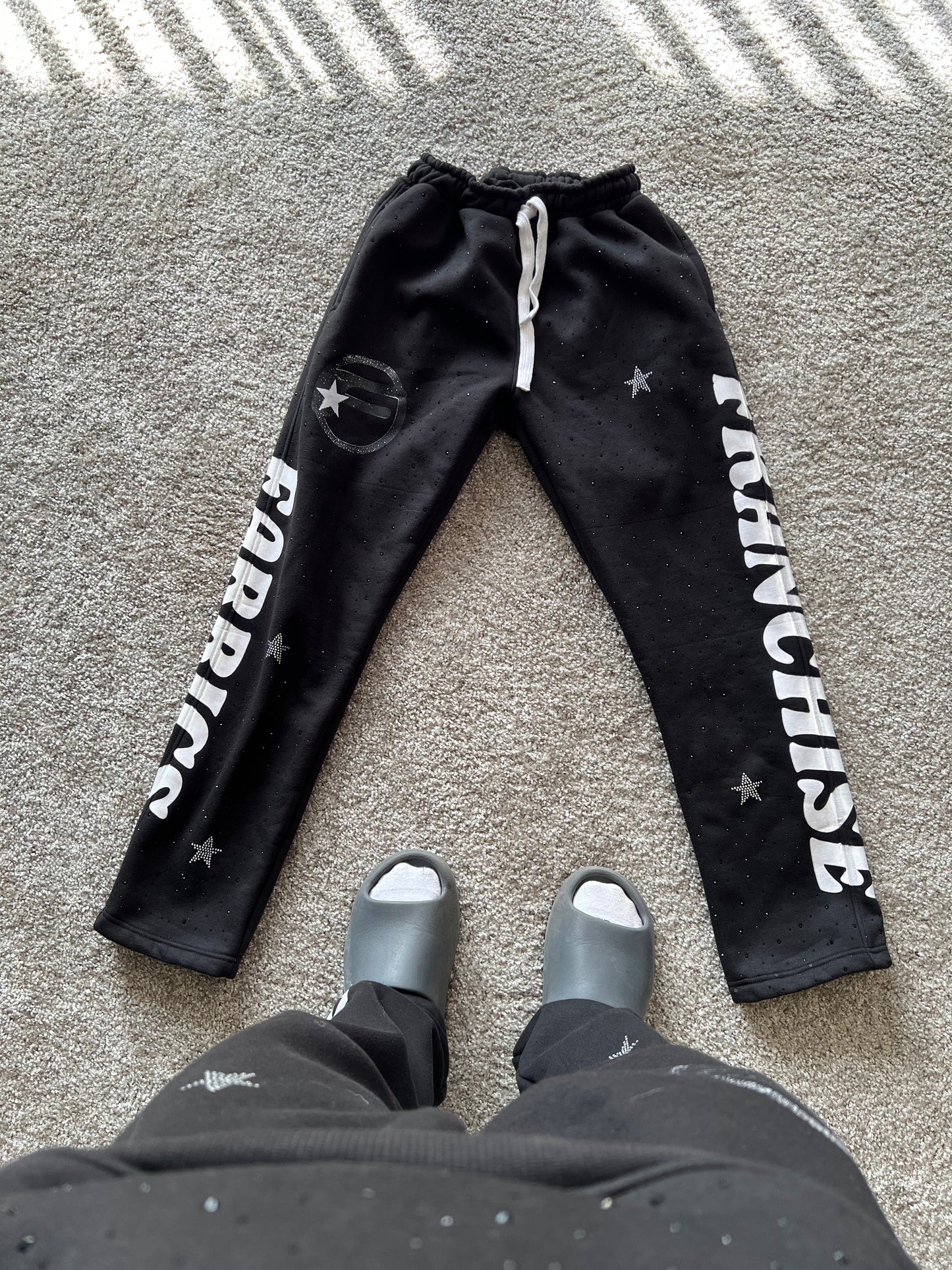 “Arabic Collection” Black Rhinestone sweats